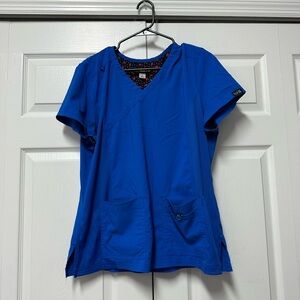 Koi Royal Blue scrub Women's Top and bottom